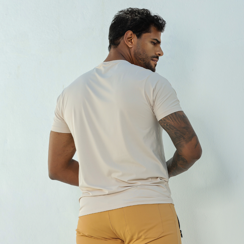 Camiseta Prime Masculina Areia Natural - Imagem 3
