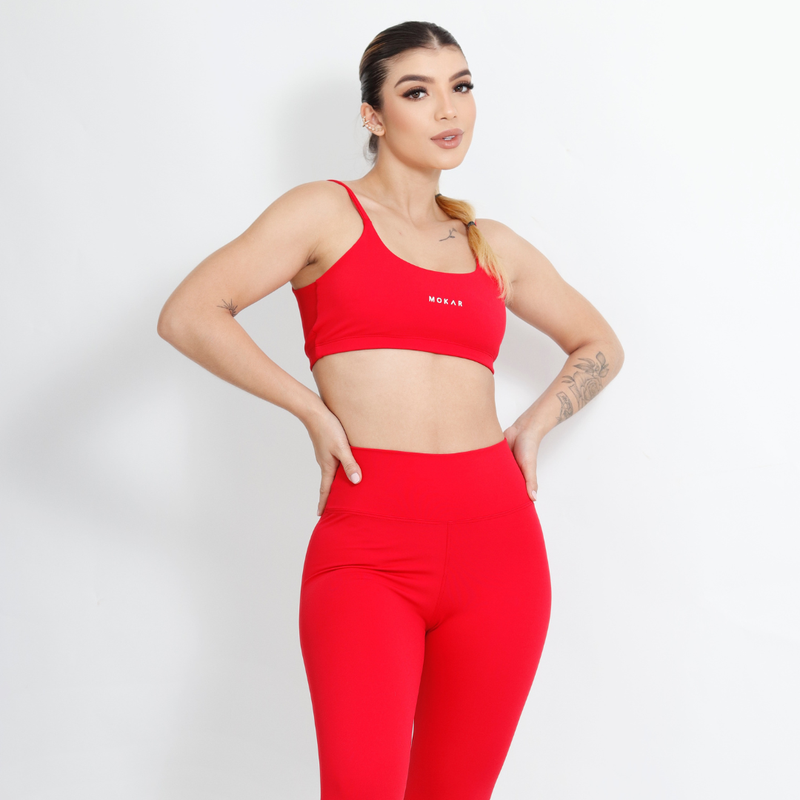 Top Fitness Vermelho Tomate - Imagem 2