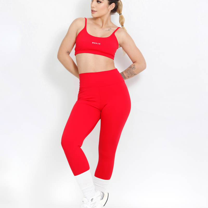 Top Fitness Vermelho Tomate