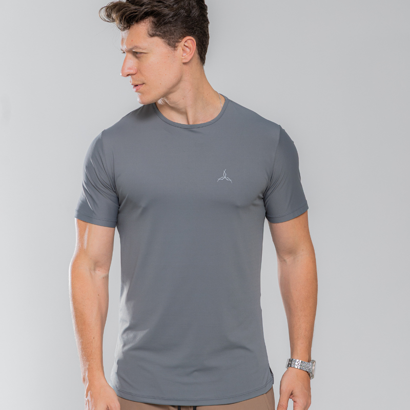 Camiseta Comfort Masculino Cinza