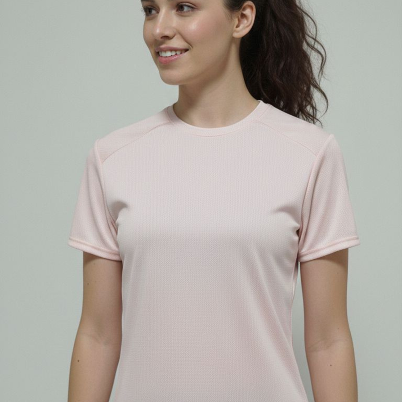 Camiseta Premium Dry Fit Rosa Macaron - Imagem 4