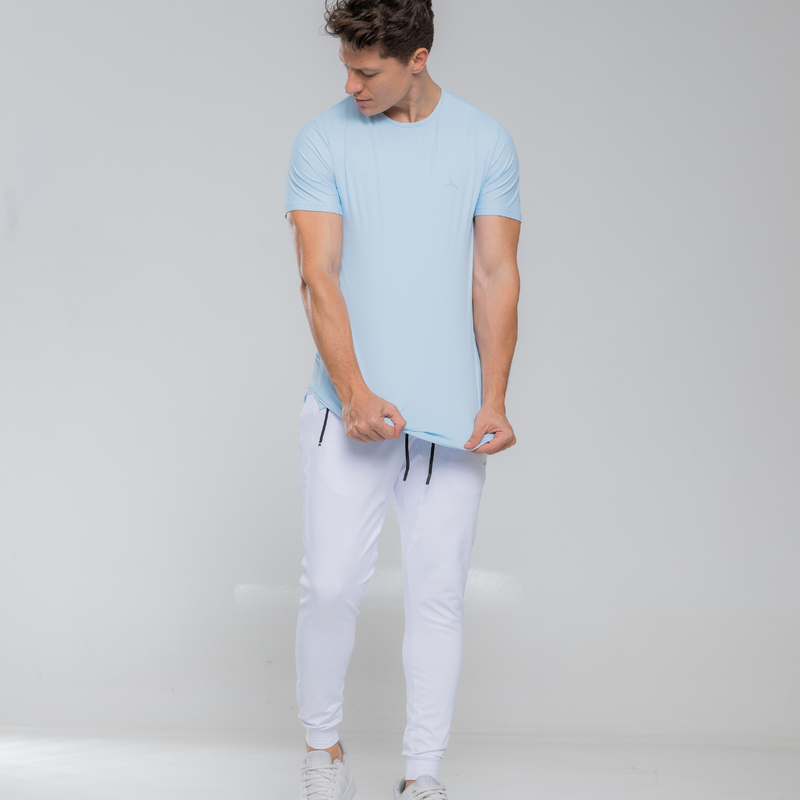 Camiseta Comfort Fitness Azul Claro - Imagem 2