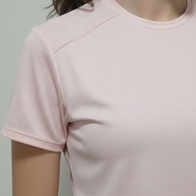 Camiseta Premium Dry Fit Rosa Macaron - Imagem 2
