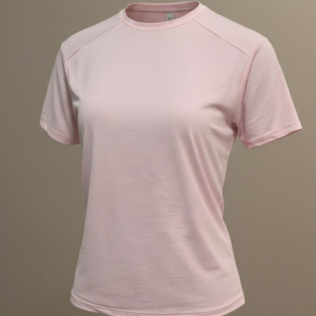 Camiseta Premium Dry Fit Rosa Macaron - Imagem 3