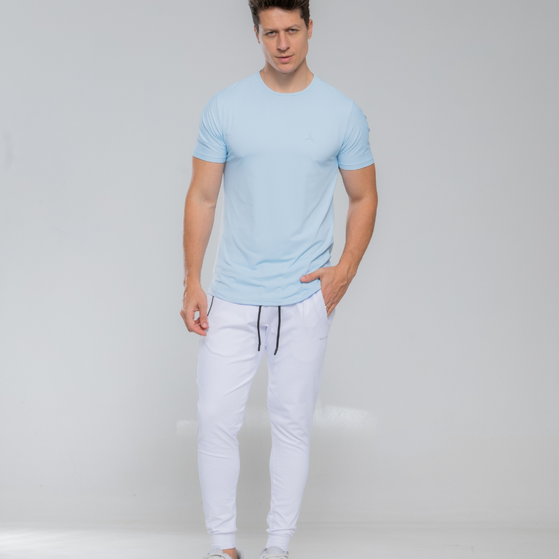 Camiseta Comfort Fitness Azul Claro - Imagem 3