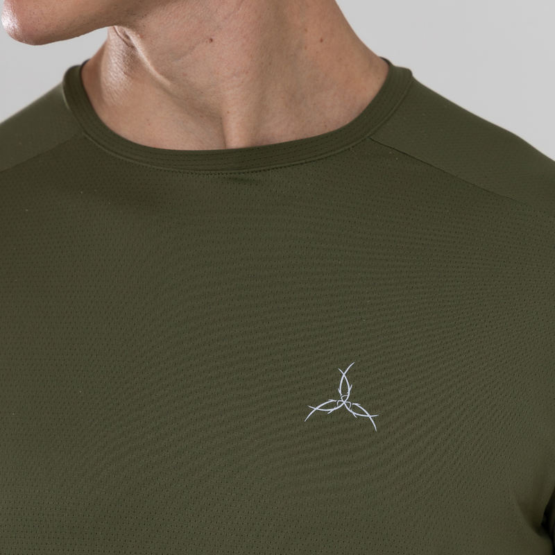 CAMISETA BÁSICA TECH FRESH MASCULINA - VERDE MILITAR - Imagem 2