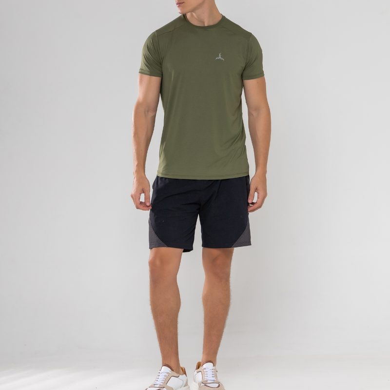 CAMISETA BÁSICA TECH FRESH MASCULINA - VERDE MILITAR - Imagem 5