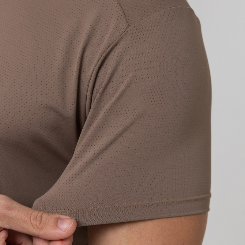 CAMISETA BÁSICA TECH FRESH MASCULINA - MARROM CLARO - Imagem 5